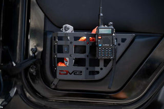DV8 Offroad Rear Door Pocket Molle Panels Black (REAR): Jeep Wrangler JK 2011-2018 3.8L/3.6L