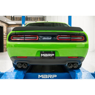 MBRP Race Series Cat-Back 3" Dual Split Rear Exhaust (Stainless Steel, Carbon Fiber Tips): Dodge Challenger 6.4L 392 & 6.2L SRT Hellcat 2015 - 2023