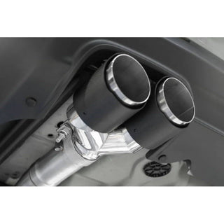 MBRP Race Series Cat-Back 3" Dual Split Rear Exhaust (Stainless Steel, Carbon Fiber Tips): Dodge Challenger 6.4L 392 & 6.2L SRT Hellcat 2015 - 2023