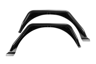 Fabtech Textured Black Steel Tube Fenders (REAR): Jeep Wrangler 2018-2024