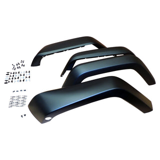 Crown Auto Paintable Fender Flare Kit: Jeep Wrangler JK 2007-2018 3.6L/3.8L w/ Hardware
