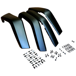 Crown Auto Paintable Fender Flare Kit: Jeep Wrangler JK 2007-2018 3.6L/3.8L w/ Hardware