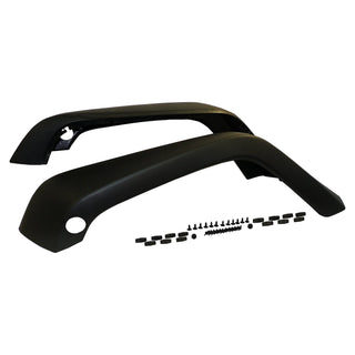 Crown Auto Textured Black Fender Flare Kit: Jeep Wrangler JK 2007-2018