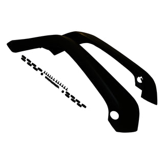 Crown Auto Textured Black Fender Flare Kit: Jeep Wrangler JK 2007-2018