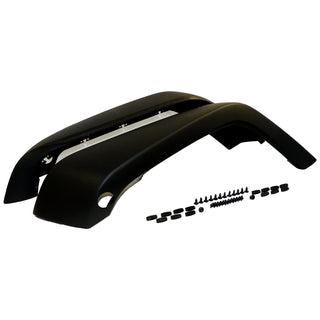 Crown Auto Black Textured Fender Flare Kit: Jeep Wrangler JK 2007-2018 3.6L/3.8L