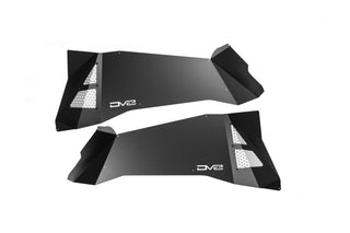 DV8 Offroad Rear Inner Fender Satin Aluminum (REAR): Jeep Wrangler JK 2007-2018 3.8L/3.6L V6/2.0L Turbo - Satin Black