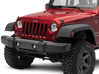 Raxiom Axial Series LED Daymaker Headlights Chrome Housing: Jeep Wrangler 1997-2018 4.0L I6 / 3.8L V6 / 3.6L V6 - Clear Lens