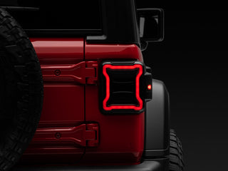 Raxiom LED Tail Lights Smoked Lens: Jeep Wrangler JL 2018-2025 6.4L 392 / 3.6L V6 / 3.0L EcoDiesel