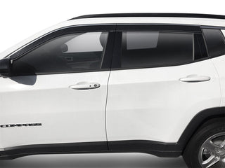 Husky Liners Low Profile Ventvisor 4pc Window Deflector: Jeep Grand Cherokee (2011-2021) - Chrome Trim