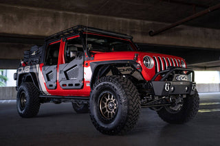 DV8 Offroad Spec Series Half Doors Rear (F&R): Jeep Wrangler JL 2018-25 / Gladiator JT 2020-23
