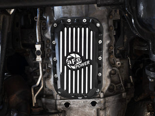 aFe POWER Pro Series Engine Oil Pan w/ Machined Fins - Black: Jeep Wrangler JK 3.6L V6 2012 - 2018