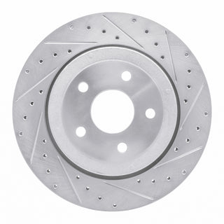 R1 Concepts Drilled & Slotted Brake Rotor (REAR RIGHT): Jeep Grand Cherokee 2005-2010 6.1L SRT8
