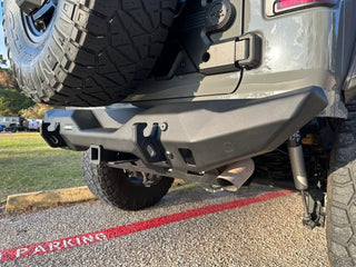 Rival 4x4 Rear Aluminum Stubby Bumper (REAR): Jeep Wrangler JL 2018-2025 3.6L/6.4L