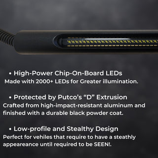 Putco 19-23 Dodge Ram 1500 Blade Rocker Kits Sideliners - Amber/White