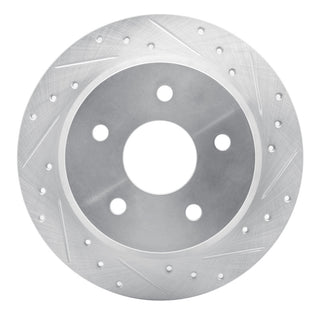 R1 Concepts Drilled & Slotted Brake Rotor (REAR RIGHT): Jeep Grand Cherokee 1999-2004 2.5L/4.0L