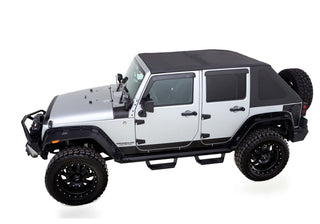 Rampage Trailview Fastback Soft Top Black Diamond (UNLIMITED): Jeep Wrangler JK 2007-2018 3.6L/3.8L V6
