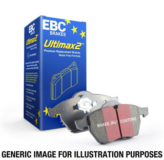 EBC Ultimax2 Rear Brake Pads: Fits Most Hemi Models