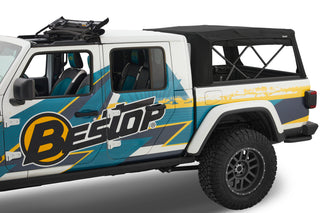 Bestop Supertop For Truck 5 Ft Bed Black Diamond (REAR): Jeep Gladiator 2020-2024 3.0L / 3.6L V6