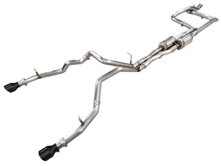 AWE Tuning Dual Rear Exit Catback Exhaust Diamond Black Tips (REAR): Ram 1500 3.0L 2025-2026