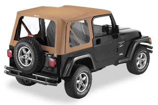 Bestop Replace A-Top Sailcloth Window Set Clear (TOP): Jeep Wrangler 1997-2002 2.5L/4.0L
