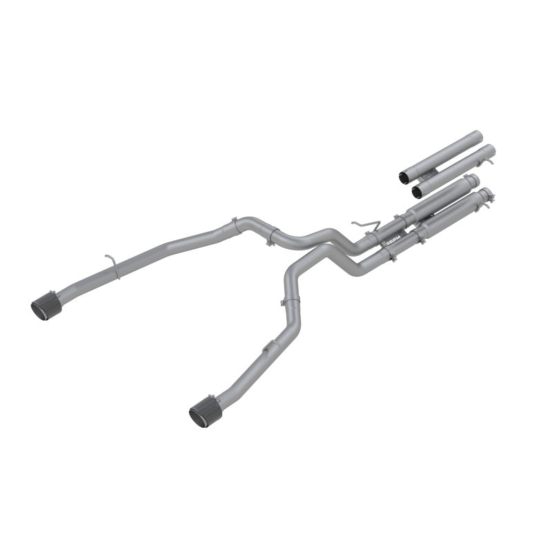 MBRP Cat Back Exhaust System (Dual Rear Exit, Carbon Fiber): Ram 6.2L TRX 1500 2021 - 2024