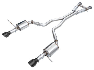 AWE Touring Edition Catback Exhaust Chrome Silver Tips (REAR): Durango SRT 392 6.4L 2018-24 / Hellcat 6.2L 2021-25