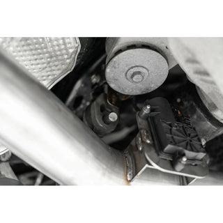 MBRP Race Series Cat-Back 3" Dual Split Rear Exhaust (Stainless Steel, Carbon Fiber Tips): Dodge Challenger 6.4L 392 & 6.2L SRT Hellcat 2015 - 2023