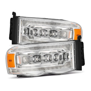AlphaRex NOVA LED Projector Headlights (Chrome): Dodge Ram 1500 (02-05) & 2500/3500 (03-05)