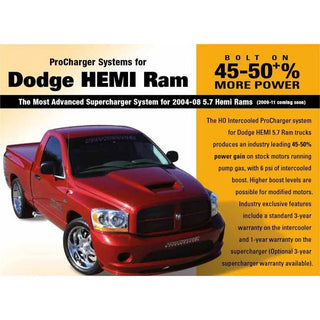 ProCharger Supercharger Kit: Dodge Ram 5.7L Hemi 1500 2004 - 2008