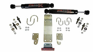 Skyjacker Dual Steering Damper Kit Black Max: Jeep Wrangler JK 2007-2018 3.6L/3.8L V6