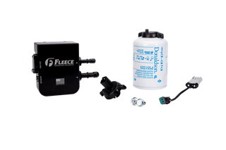 Fleece Performance Under Bed Fuel Filter Assembly: Ram 2500/3500 2019-2024 6.7L Diesel