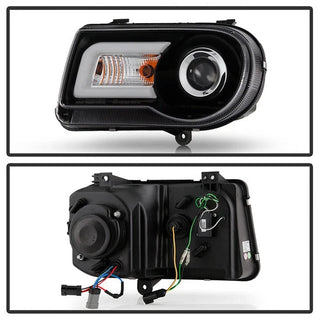 Spyder LED DRL Projector Headlights (Black): Chrysler 300C 2005 - 2010