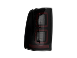 Raxiom Smoked LED Tail Lights Black Housing: Ram 1500 Big Horn / Express / Tradesman (2011-2018)