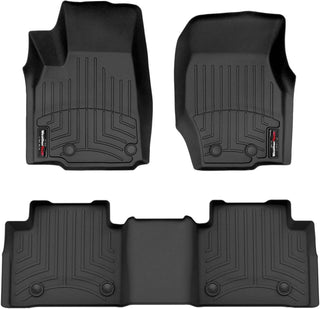 WeatherTech FloorLiner Front & Rear Floor Mats (Black): Jeep Grand Cherokee 2022 - 2025 (L & 4Xe w/ 2-Rows)