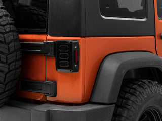 Raxiom LED Tail Lights Black Housing (REAR): Fits Most Jeep Wrangler Models (2007-2018)
