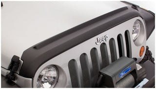 Bushwacker Trail Armor Hood Guard - Black: Jeep Wrangler JK / JK Unlimited (2007-2018)