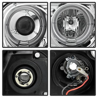 Spyder LED Dual Halo Projector Headlights (Chrome): Chrysler 300C 2005 - 2010