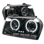 Spyder CCFL Dual Halo Projector Headlights (Black): Chrysler 300 2005 - 2008