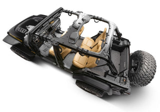 BedRug Front 2 Pc Floor Kit: Jeep Wrangler (18-24) w/ Heat Shields