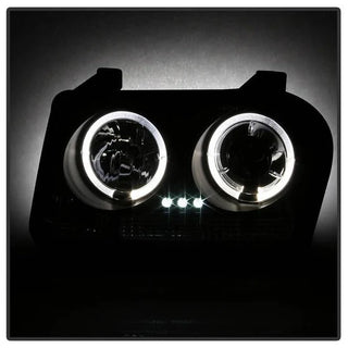 Spyder LED Dual Halo Projector Headlights (Black): Chrysler 300 2005 - 2008