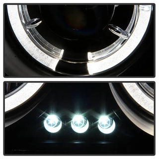 Spyder LED Dual Halo Projector Headlights (Black): Chrysler 300 2005 - 2008