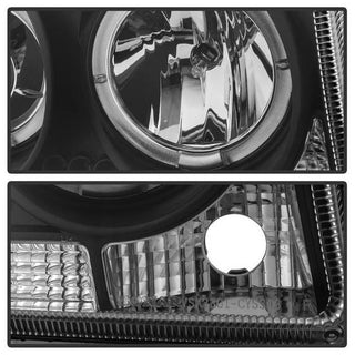 Spyder LED Dual Halo Projector Headlights (Black): Chrysler 300 2005 - 2008