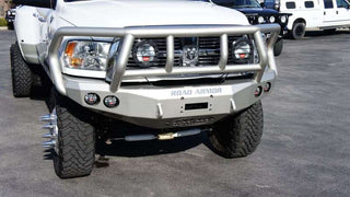 Road Armor Stealth Front Winch Bumper: Multiple Ram Fitments w/ Titan II Guard - Tex Blk