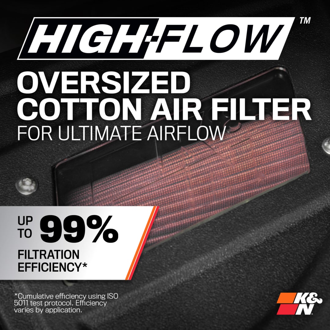 K&N 63 Series Cold Air Intake: Ram 1500 3.0L EcoDiesel 2020-2023