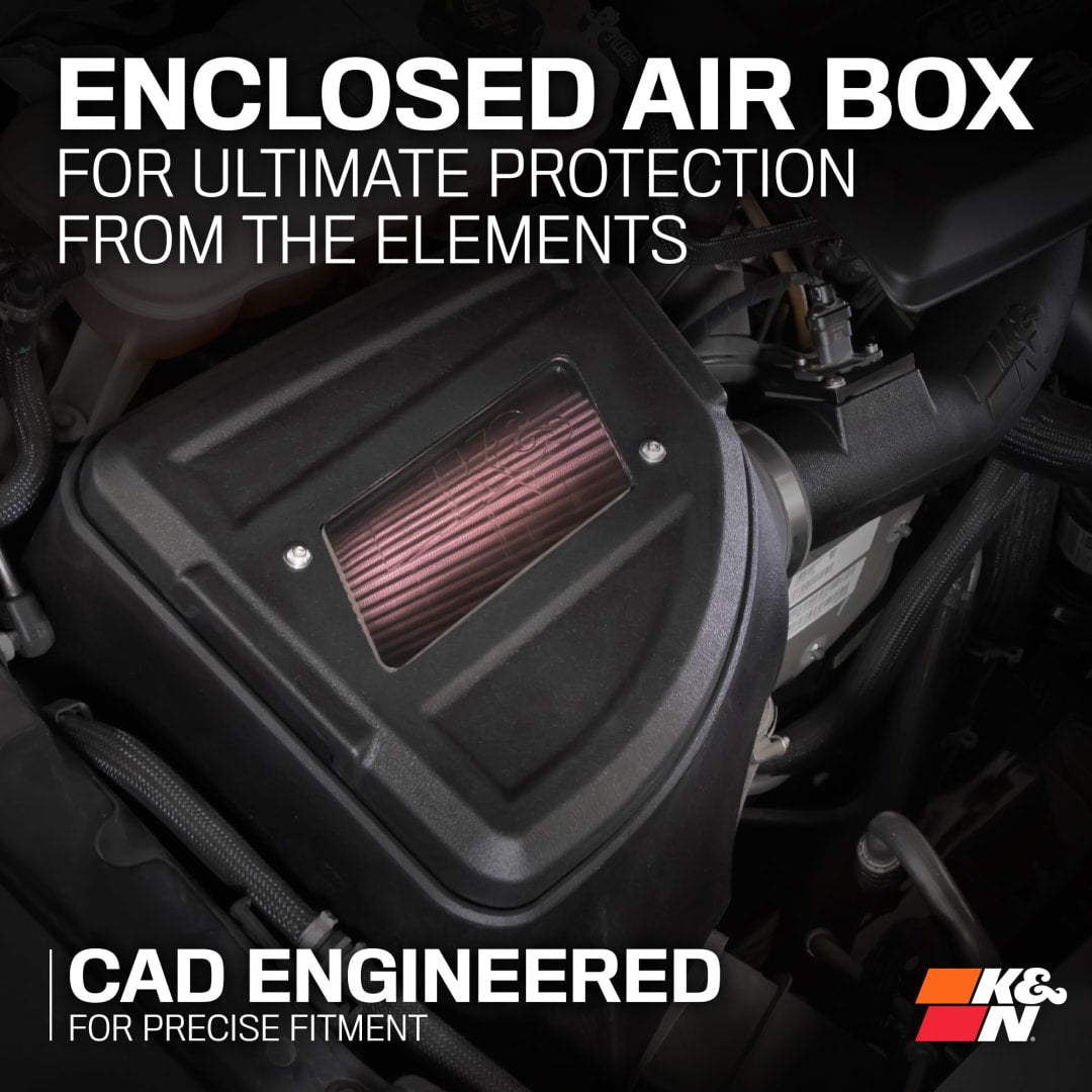 K&N 63 Series Cold Air Intake: Ram 1500 3.0L EcoDiesel 2020-2023