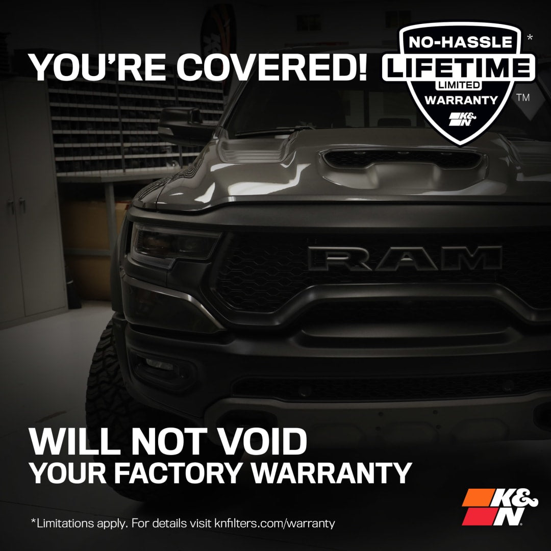 K&N 63 Series Cold Air Intake: Ram 1500 3.0L EcoDiesel 2020-2023