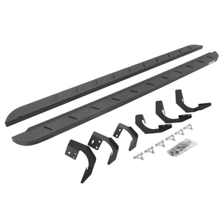 Go Rhino RB10 Slim Running Boards Kit w/ Brackets: Ram 1500 (2019-2024) - Bedliner Coating