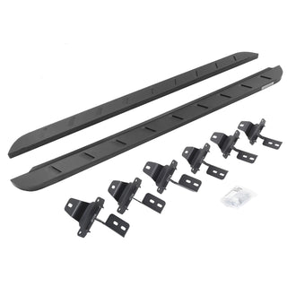 Go Rhino RB10 Slim Running Boards Kit w/ Brackets: Jeep Wrangler (2018-2026) - Textured Black