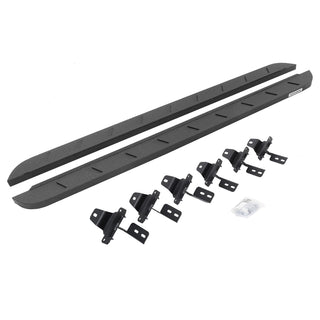 Go Rhino RB10 Slim Line Running Boards Kit w/ Brackets: Jeep Wrangler 2018-2026 - Bedliner Coat