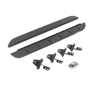 Go Rhino RB10 Slim Running Boards Kit w/ Brackets: Jeep Wrangler (07-18) / Grand Cherokee (05-10) - Textured Black